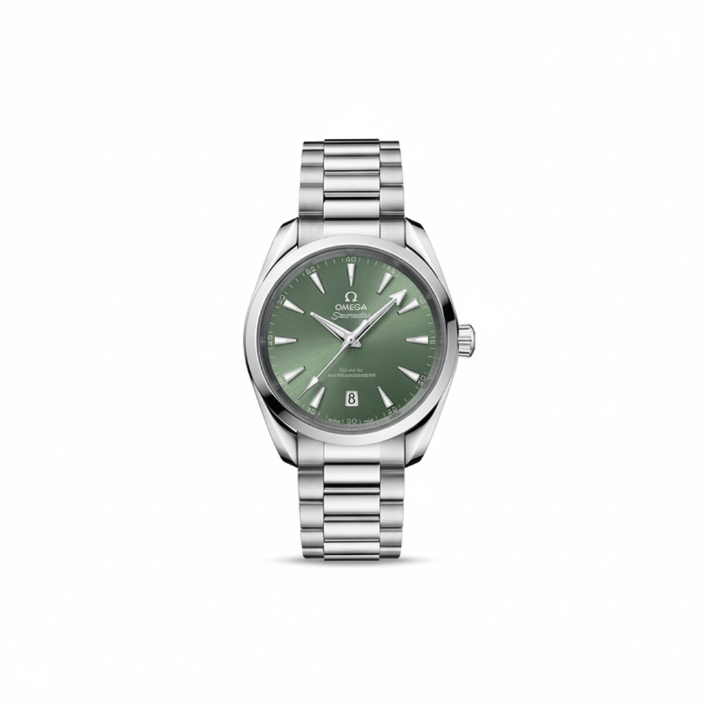 Omega Seamaster Aqua Terra Green Dial Steel Bracelet
