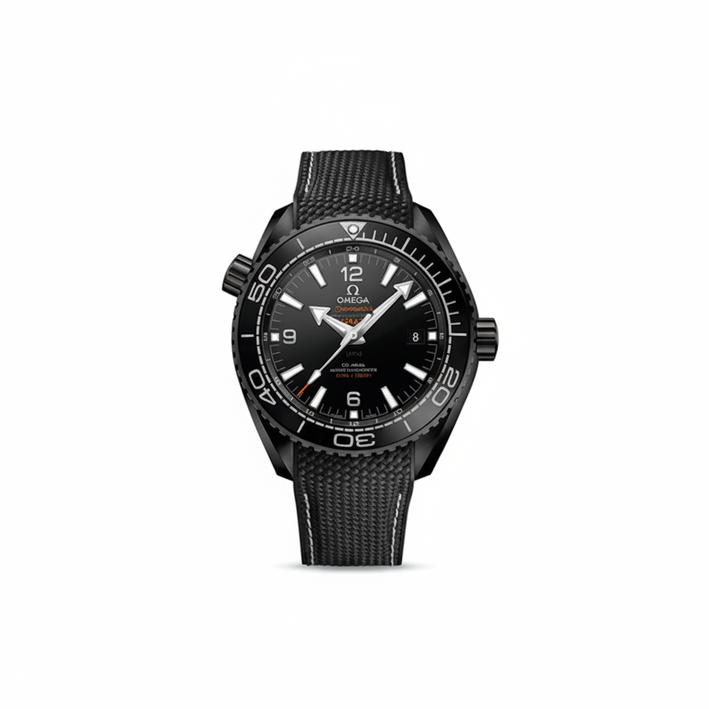 Omega Seamaster Planet Ocean Black Bezel Black Dial Steel