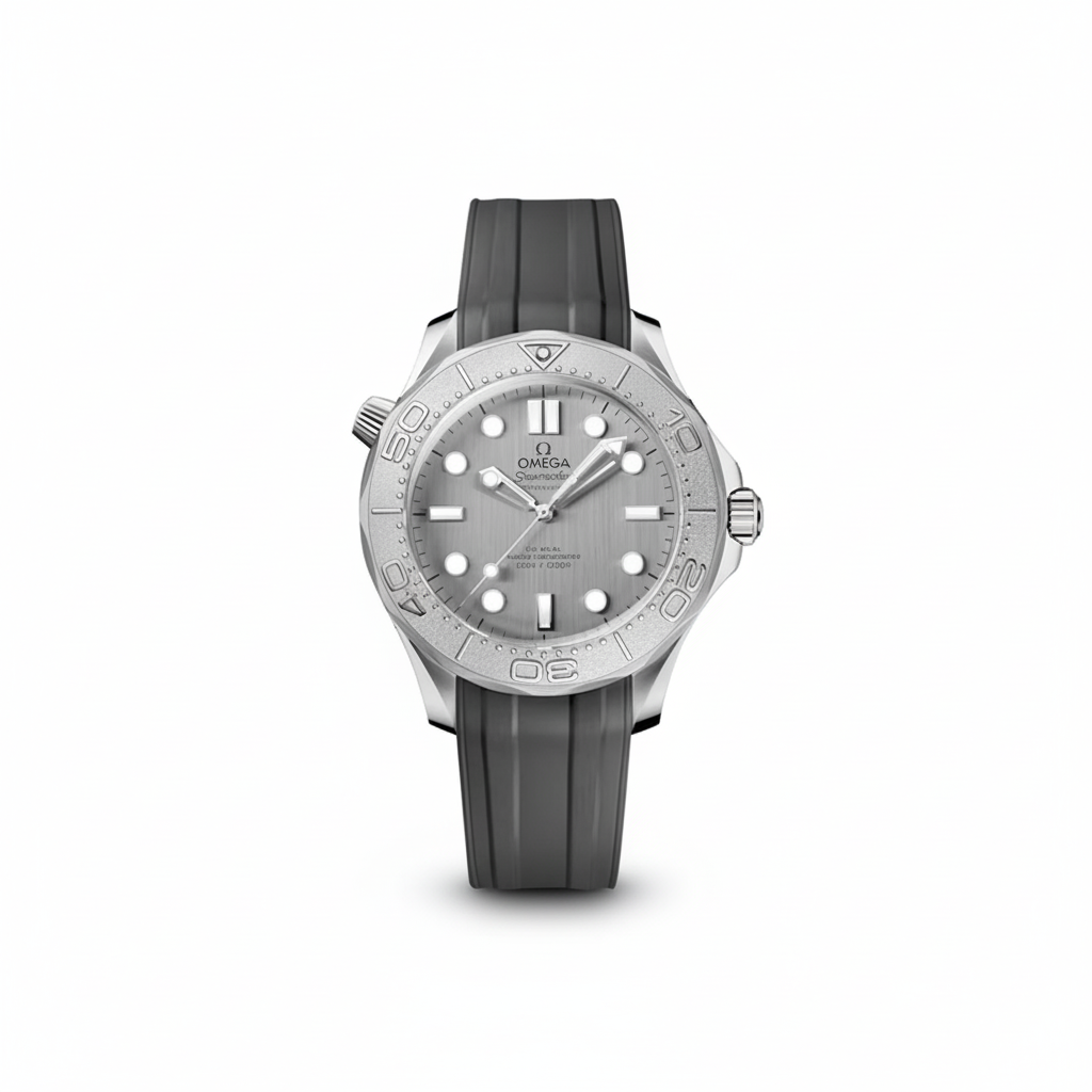 Omega Seamaster Diver 300M Grey Dial Black Bezel Titanium