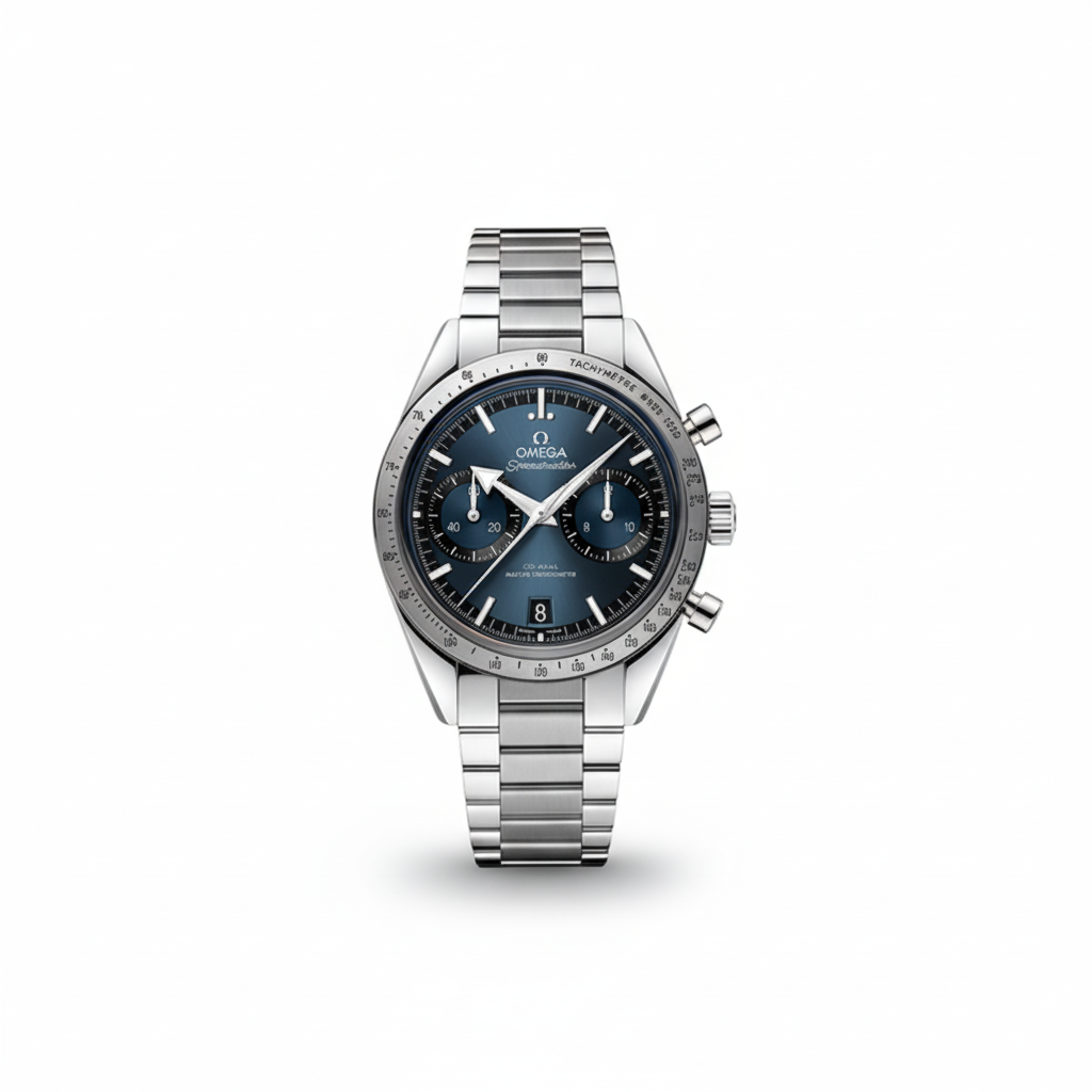 Omega Speedmaster '57 Blue Dial Steel Bracelet