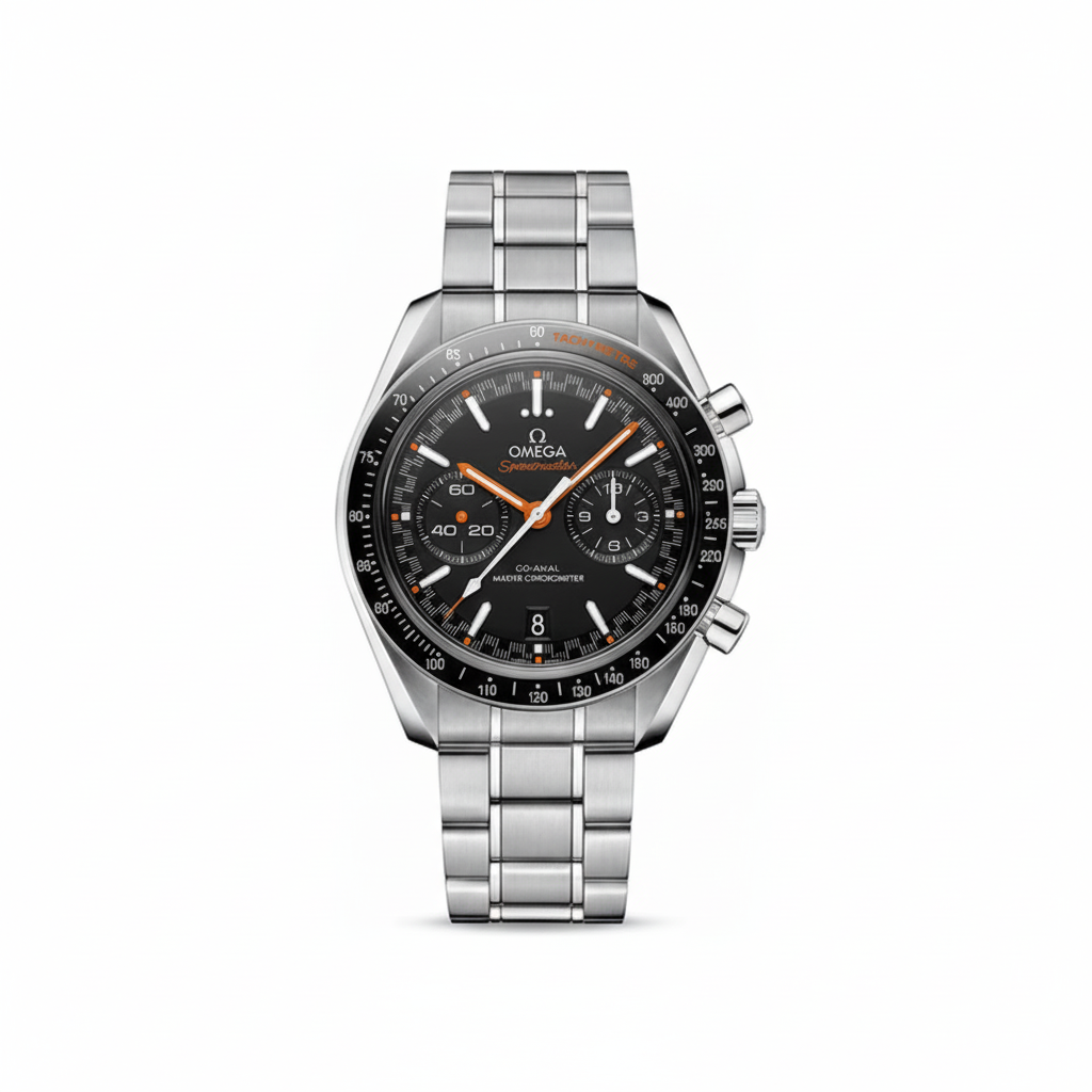 Omega Speedmaster Racing Orange Dial Steel Bracelet