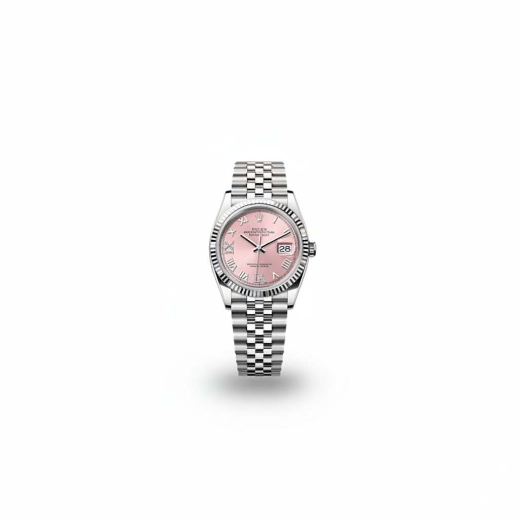Rolex Datejust 36 Pink Dial Jubilee Bracelet Fluted Bezel