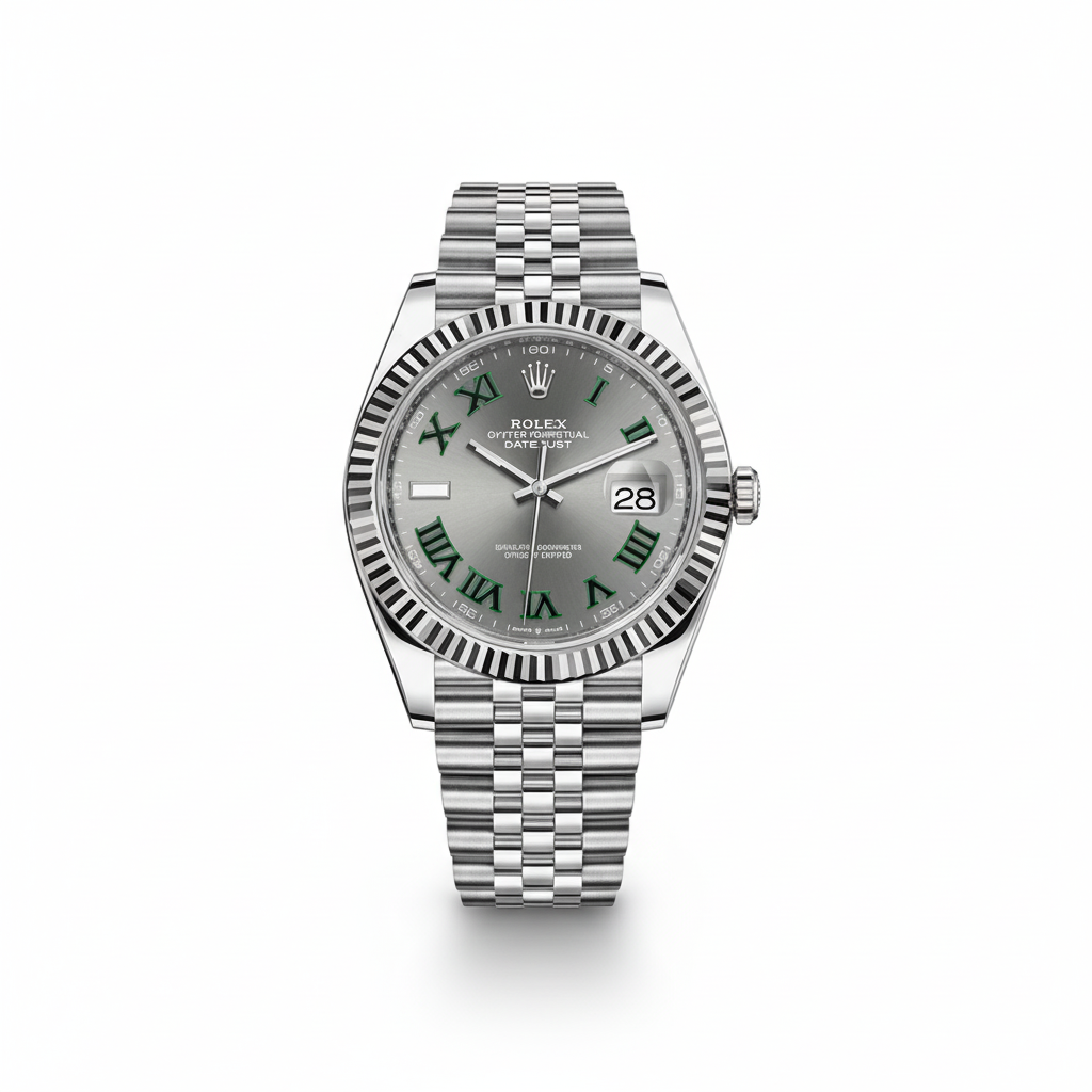 Rolex Datejust 41 Wimbledon Dial Jubilee Bracelet Fluted Bezel