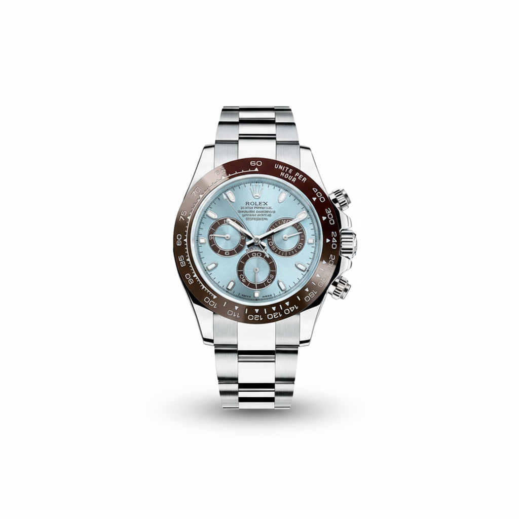 Rolex Daytona Blue Dial Platinum Ice Blue