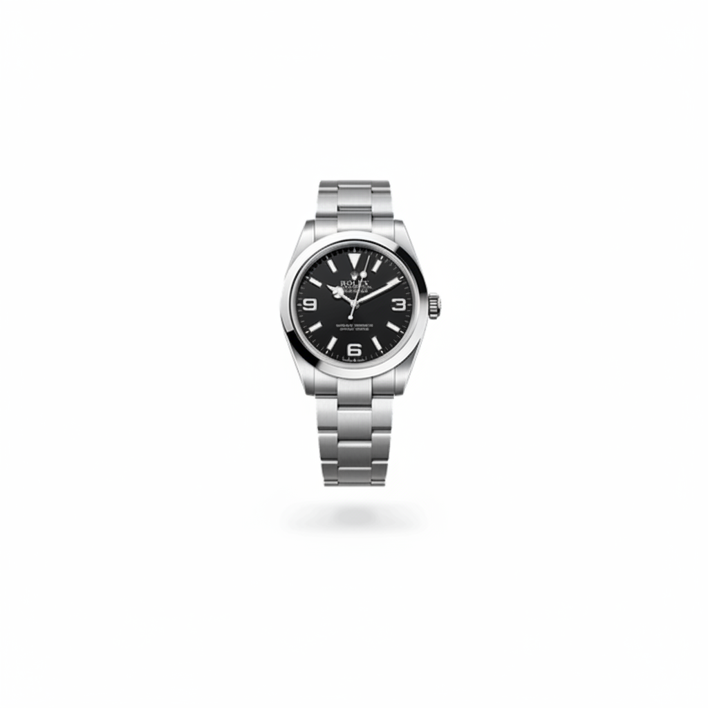 Rolex Explorer Black Dial Stainless Steel