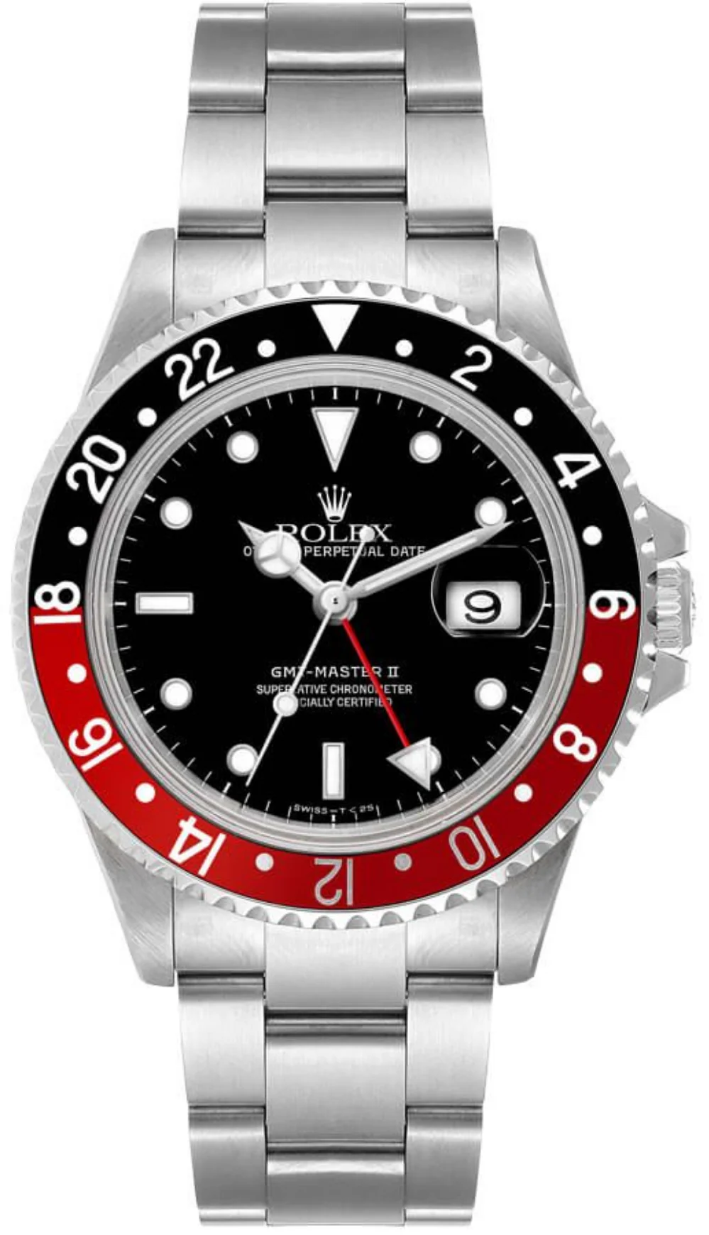 Rolex GMT-Master II Coke Red/Black Bezel Stainless Steel