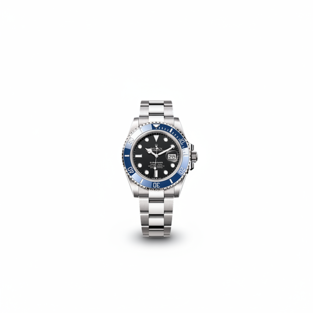 Rolex Submariner Date Blue Dial White Gold Blue Bezel