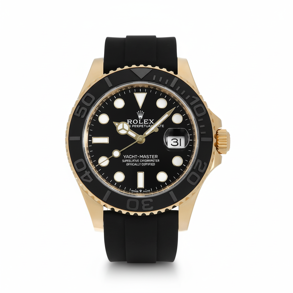 Rolex Yacht-Master 42 Black Dial Yellow Gold