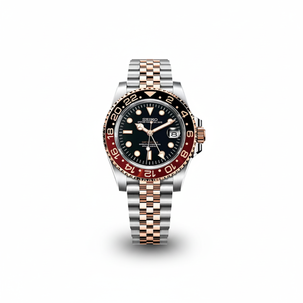 Seiko GMT Root Beer Brown/Black Bezel