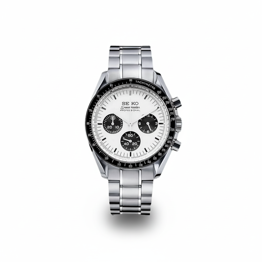 Seiko Speedmaster Panda White Dial Steel